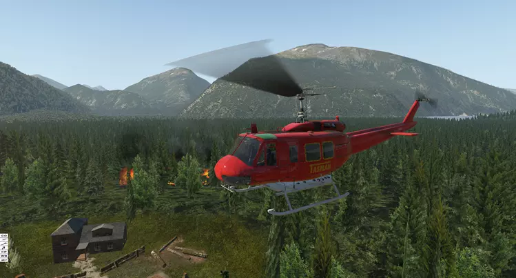 Nimbus Simulations civilian UH-1 for X-Plane