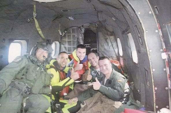 The rescued pilots
