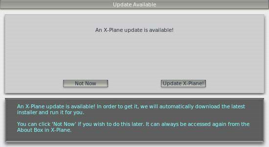 X-Plane updating after installation
