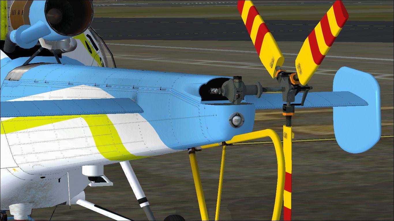 Camille Bachmann’s SA-316 Alouette III tail rotor