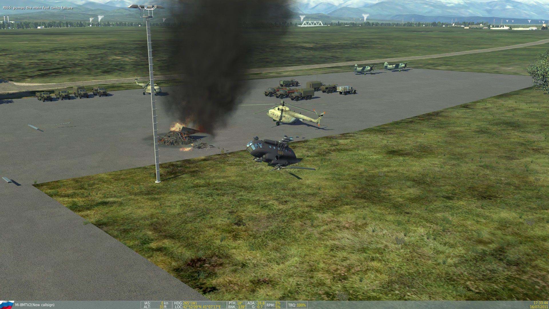 DCS: Mi-8MTV2 Magnificent Eight crash and burn