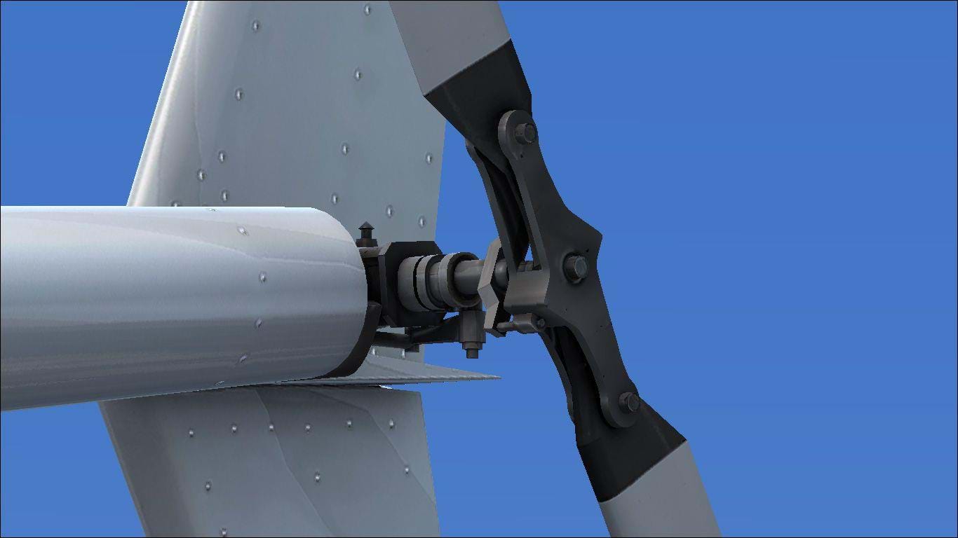 Alabeo R66 for FSX - tail rotor