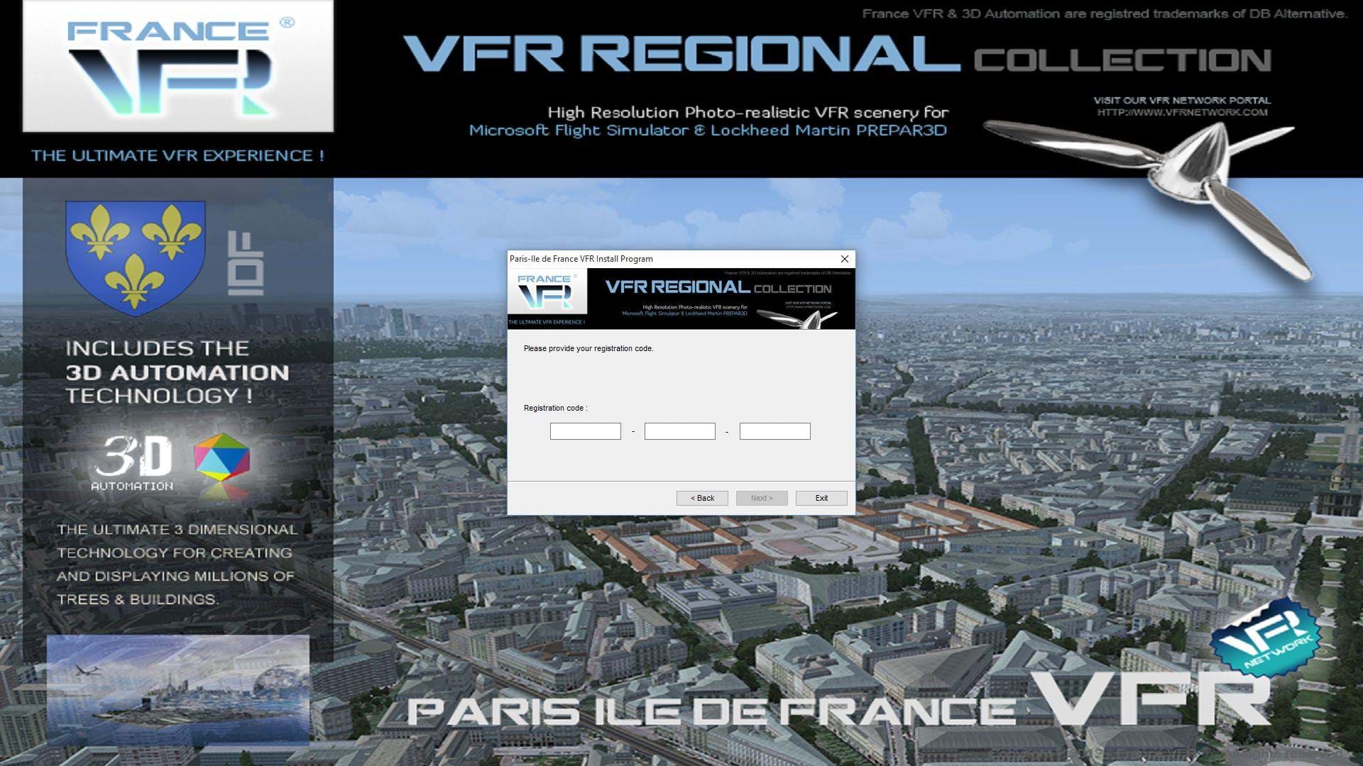 Paris - Île de France VFR for FSX - installation