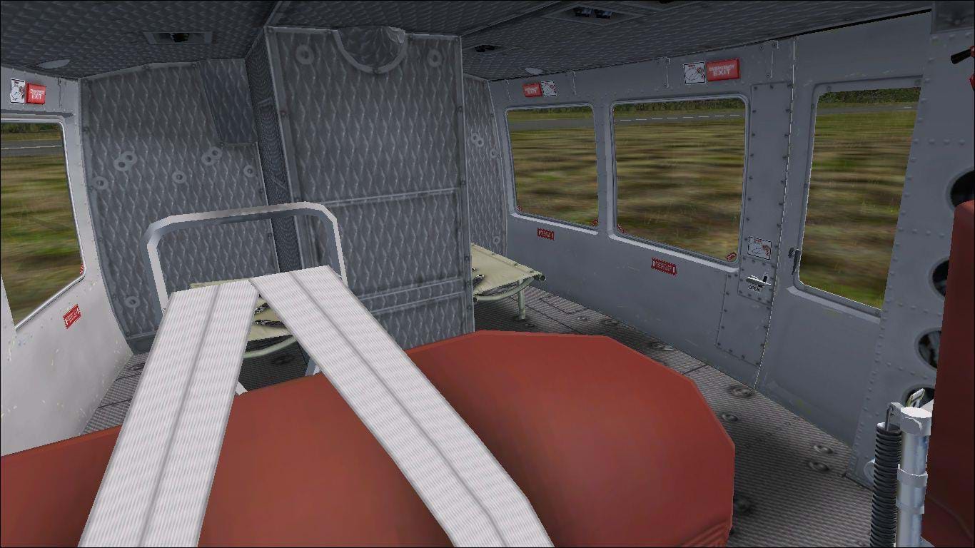 Cera Sim Bell 212 rear cabin