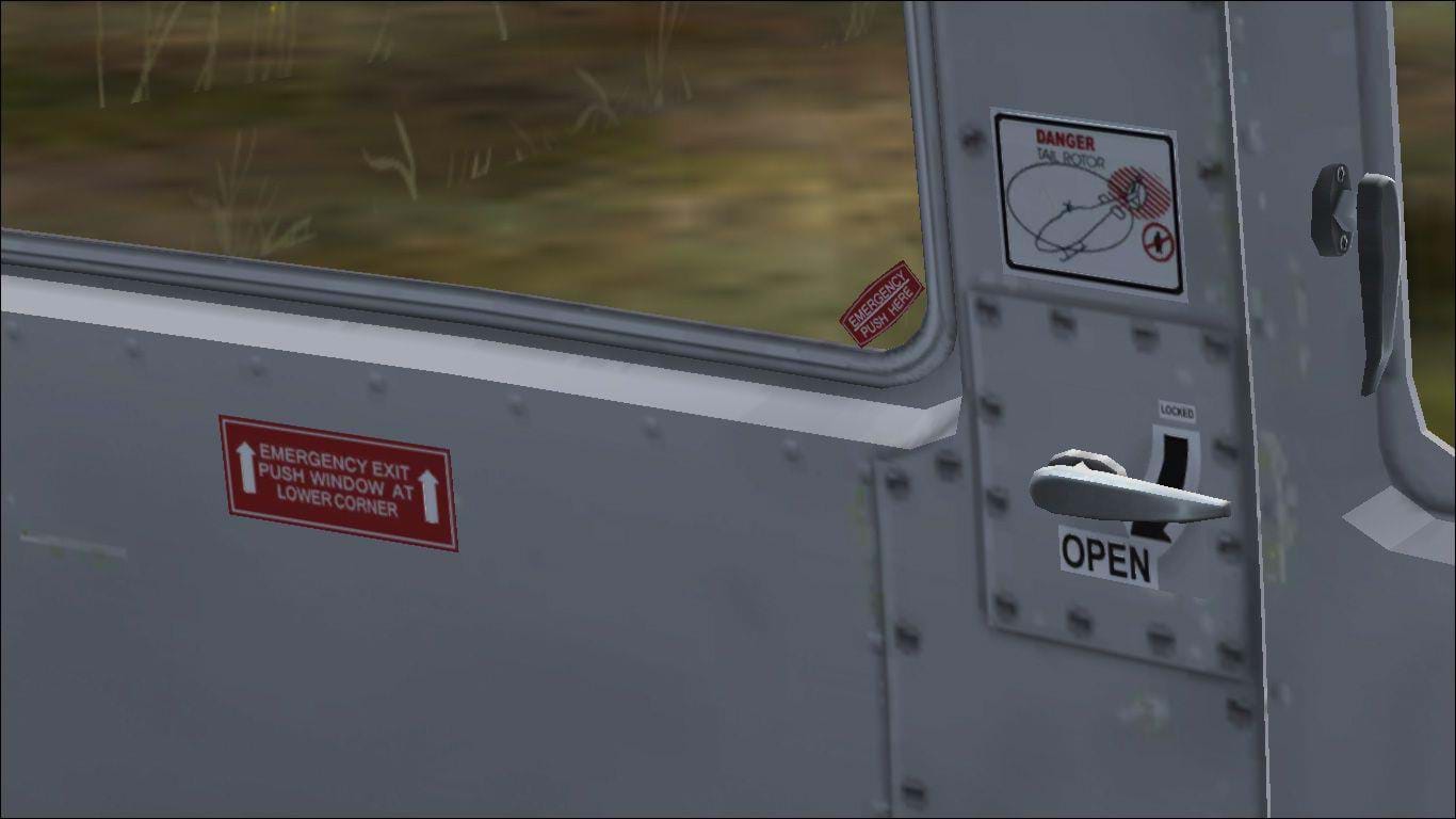 Cera Sim Bell 212 rear cabin