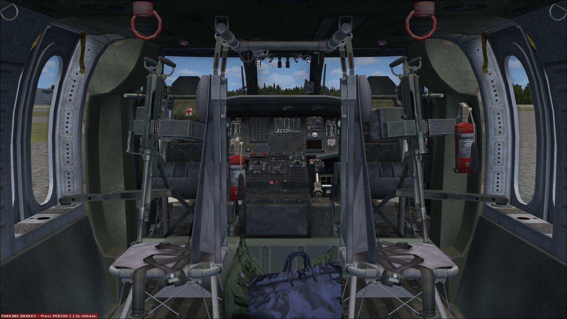 Cera Sim UH-60L - crew compartment.