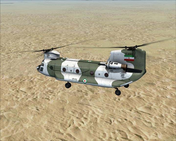 FSX Iran Army Aviation Boeing CH-47C Chinook Repaint