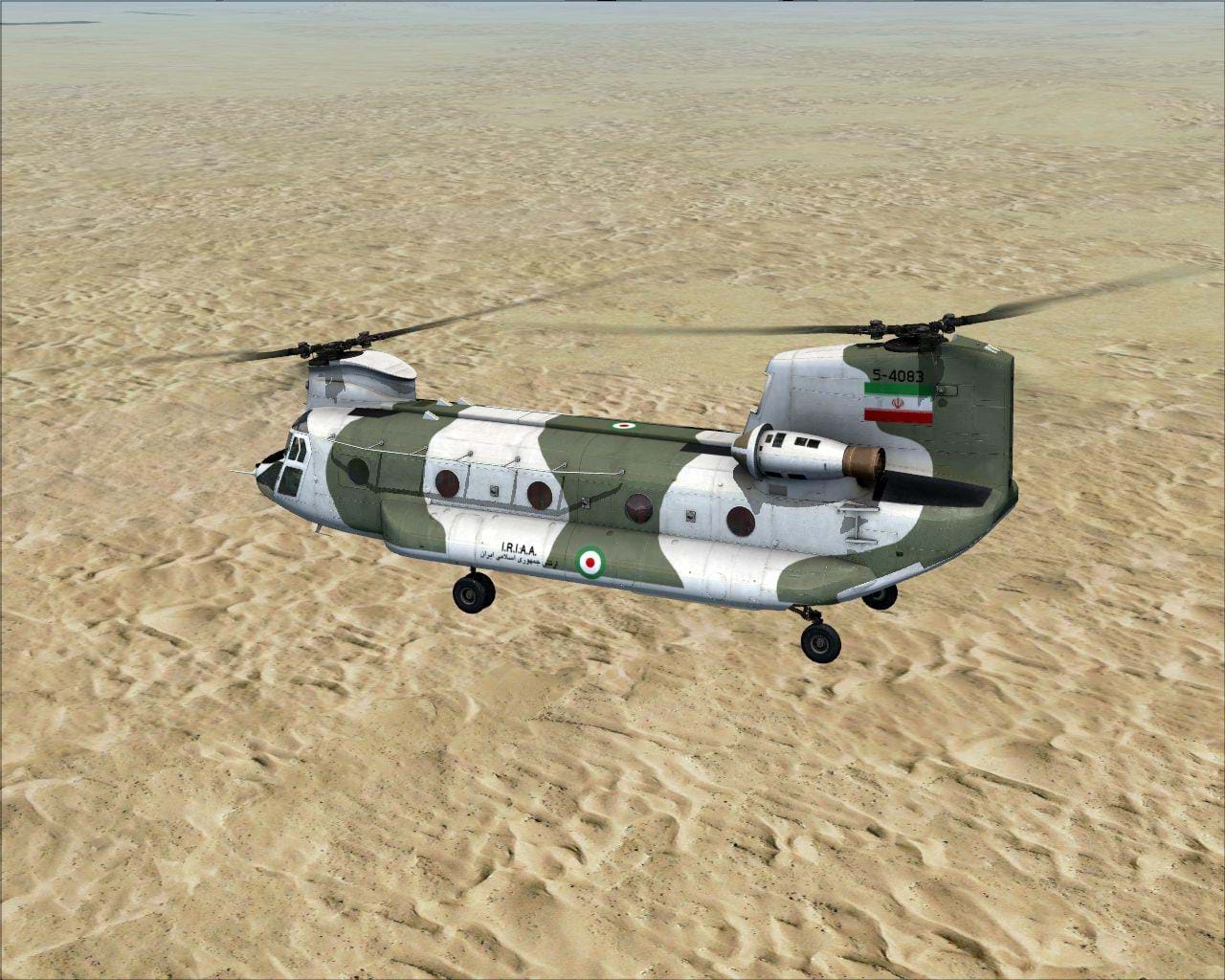 FSX Iran Army Aviation Boeing CH-47C Chinook Repaint