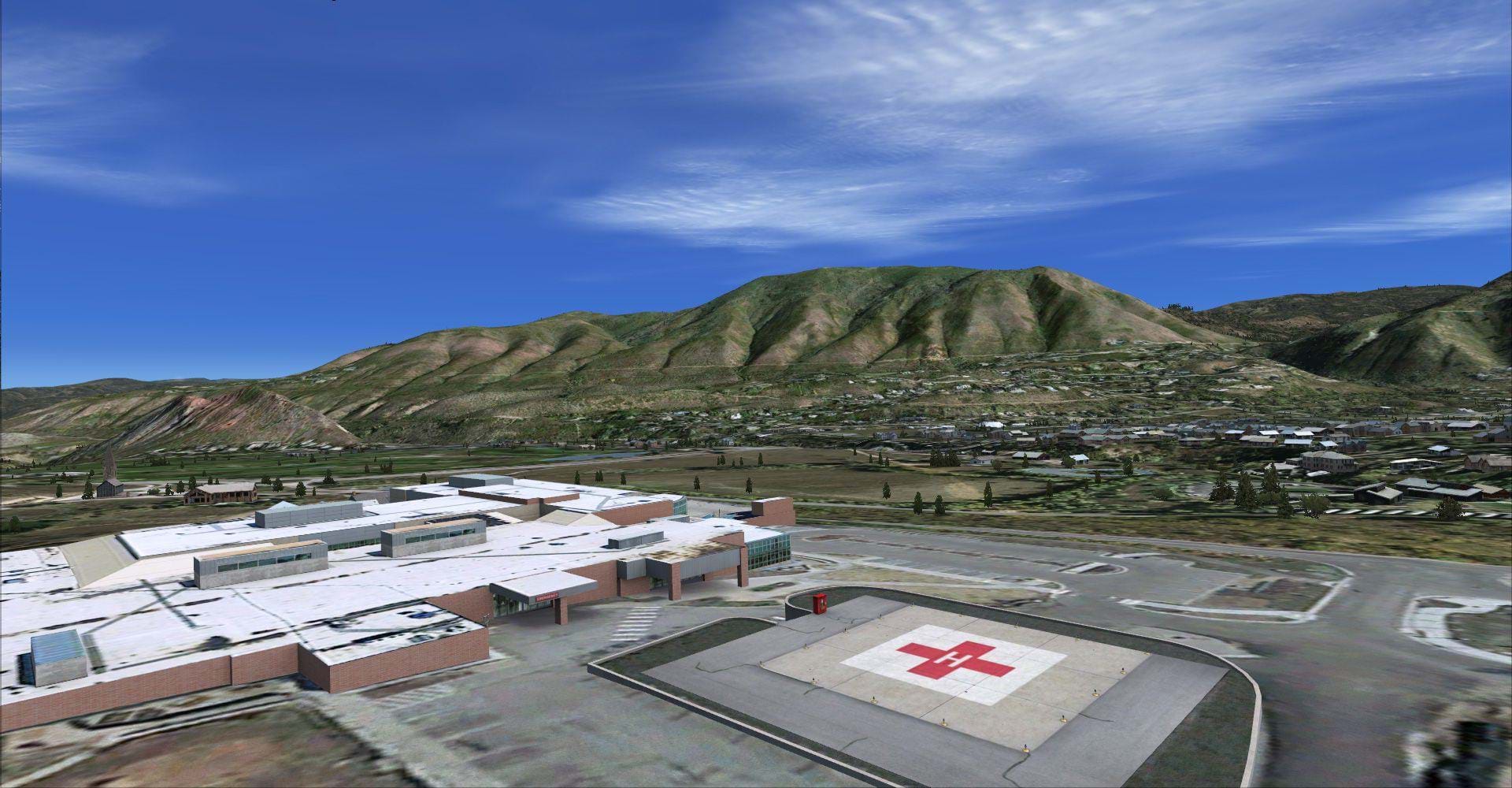 Aerosoft Aspen Extended - Aspen Valley Hospital and emergency helipad