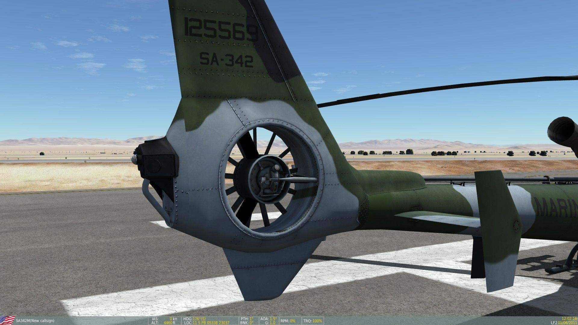 SA342 Gazelle for DCS - fenestron