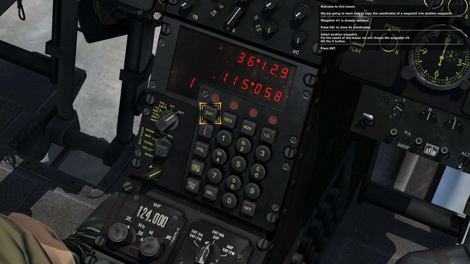 SA342 Gazelle for DCS - nav panel