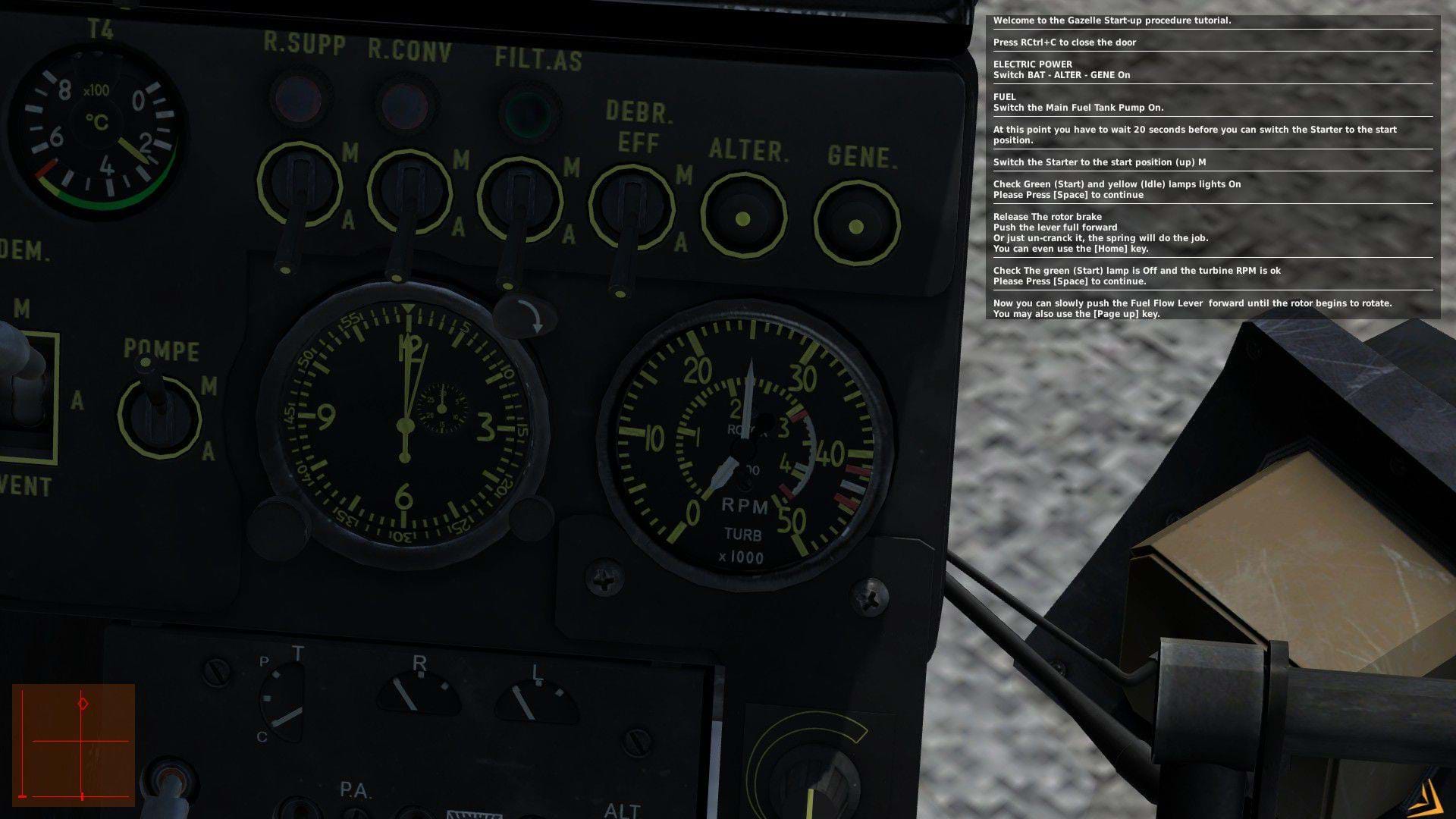 SA342 Gazelle for DCS - tachometer