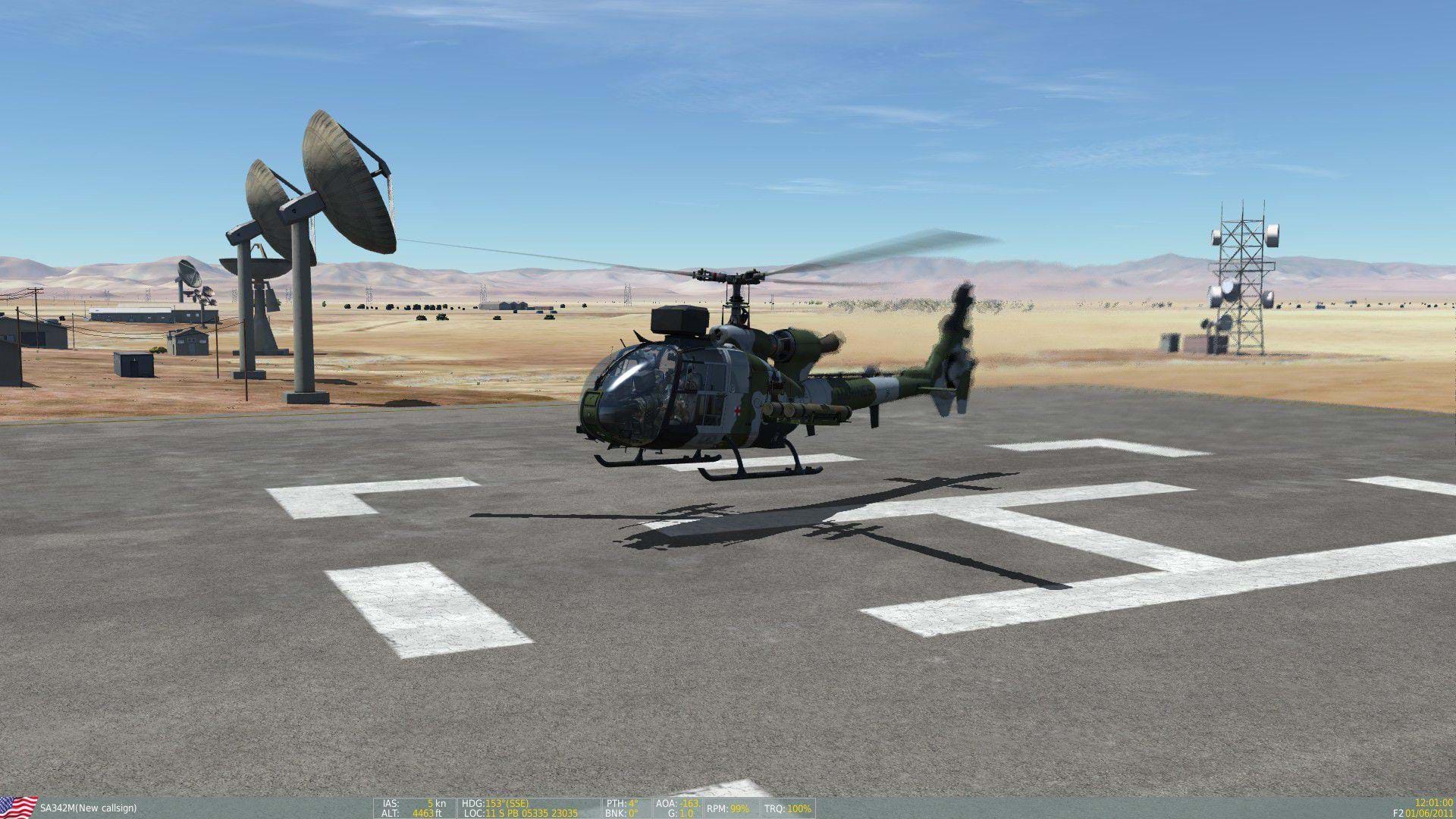 SA342 Gazelle for DCS - hover