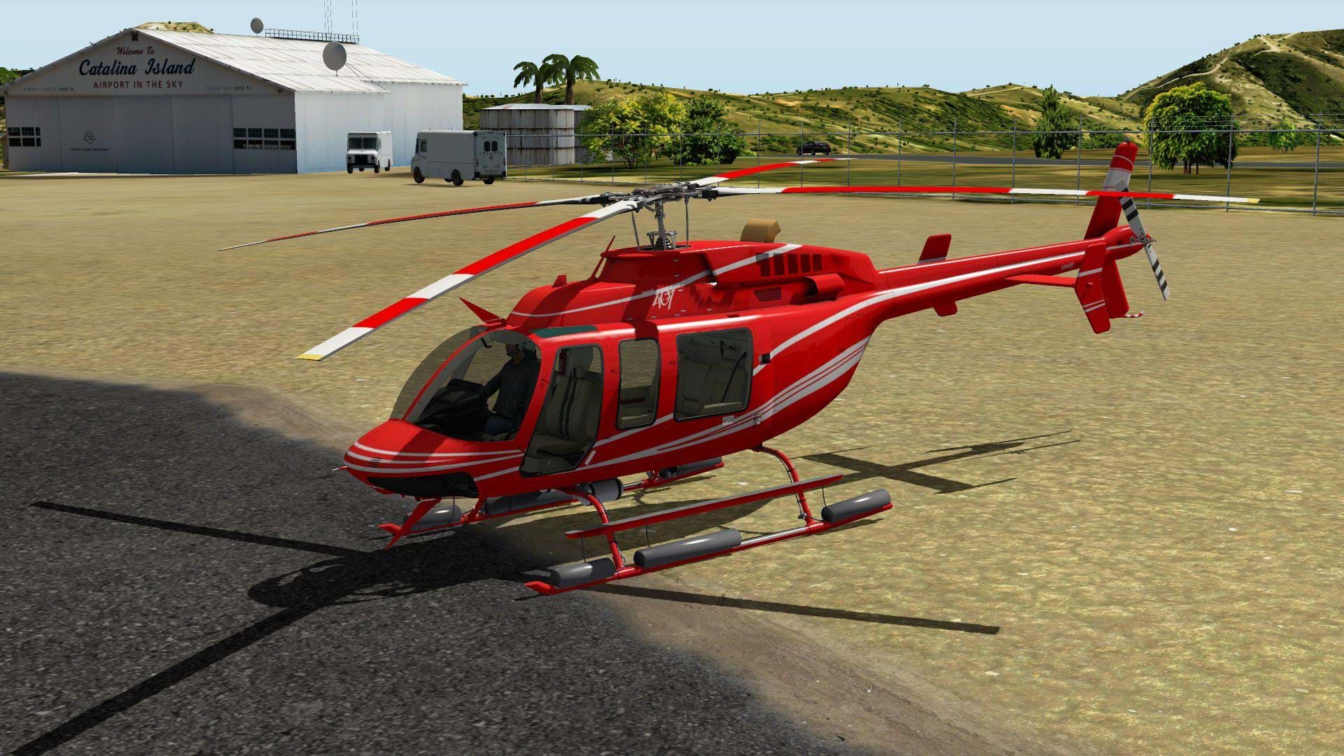 DreamFoil Creations Bell 407 for X-Plane - skids with floats