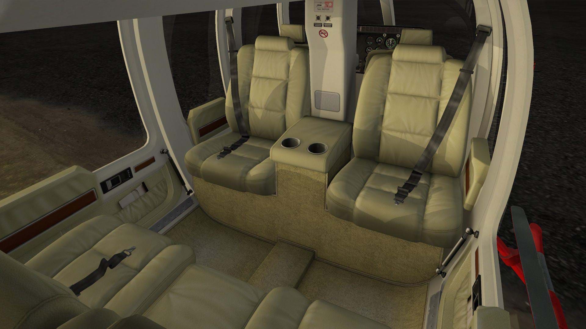 DreamFoil Creations Bell 407 for X-Plane - cabin interior