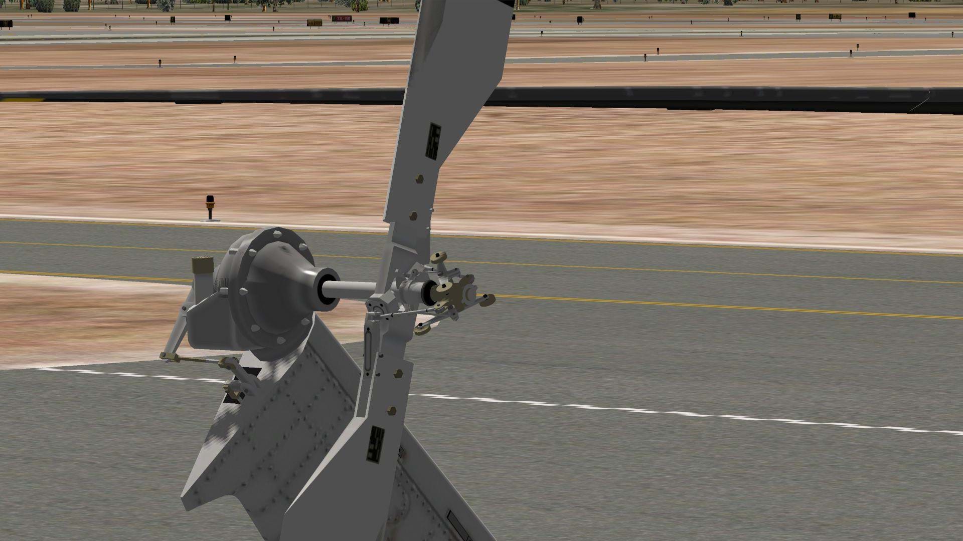 X-Trident Bell 412 for X-Plane - tail rotor
