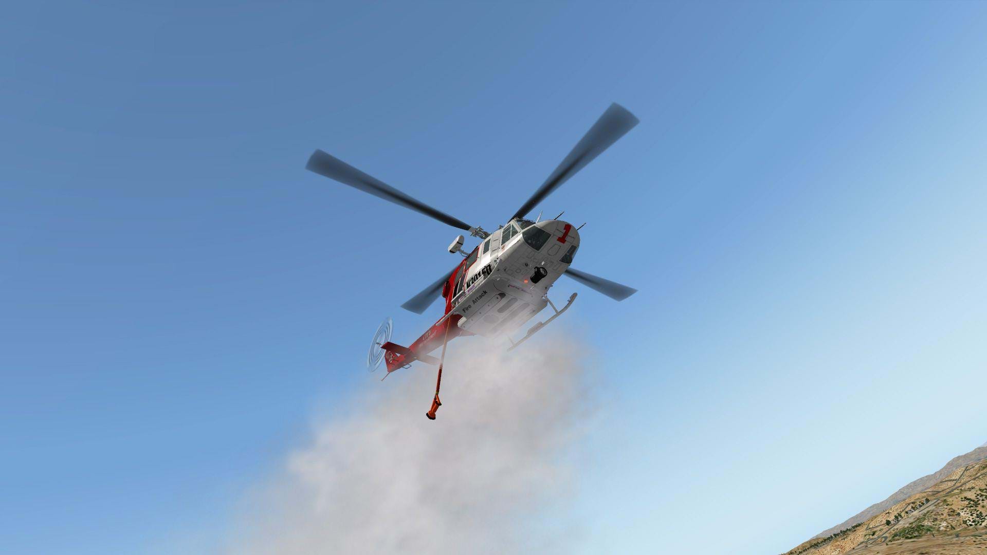 X-Trident Bell 412 for X-Plane - water drop