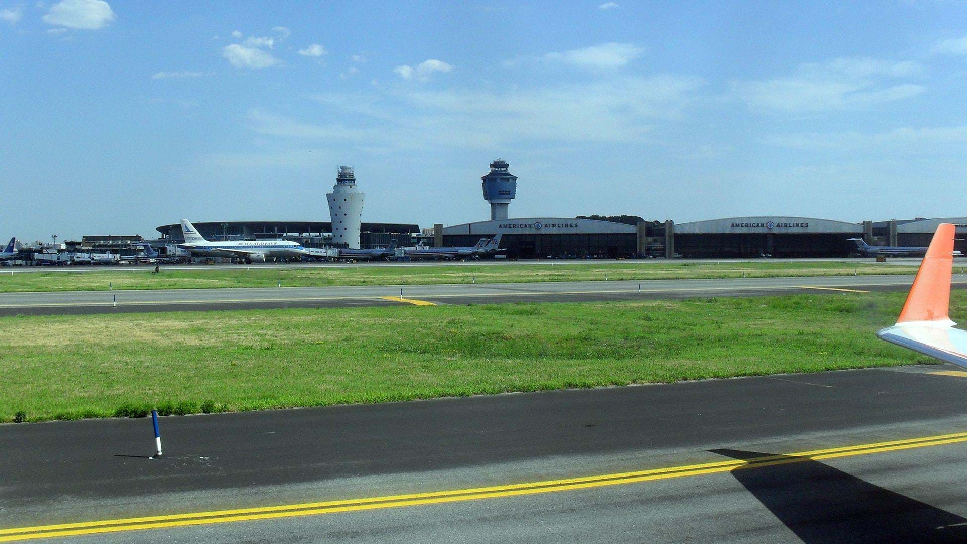 KLGA - old (left) and new (right) control towers
