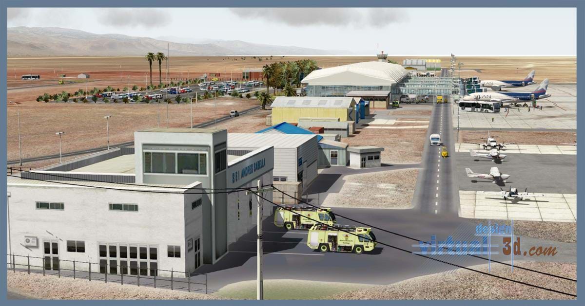Andrés Sabella International Airport / Cerro Moreno AFB - SCFA for X-Plane