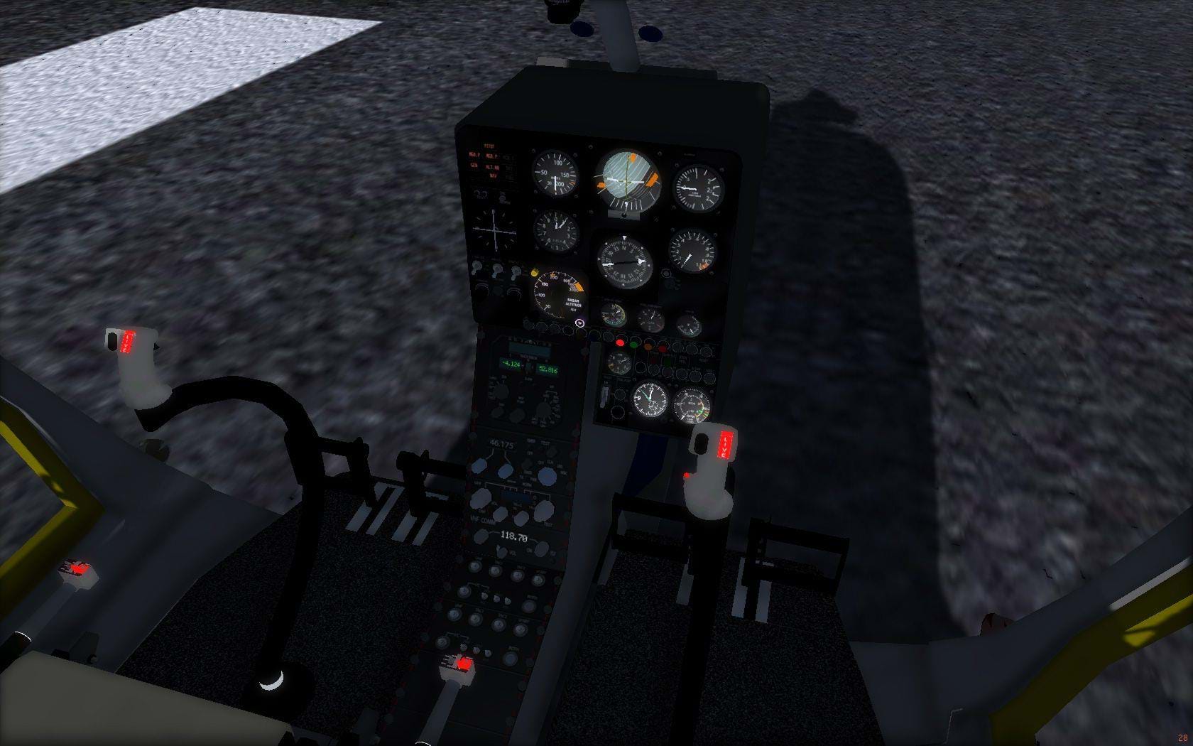 FGUK Gazelle for FlightGear - cockpit