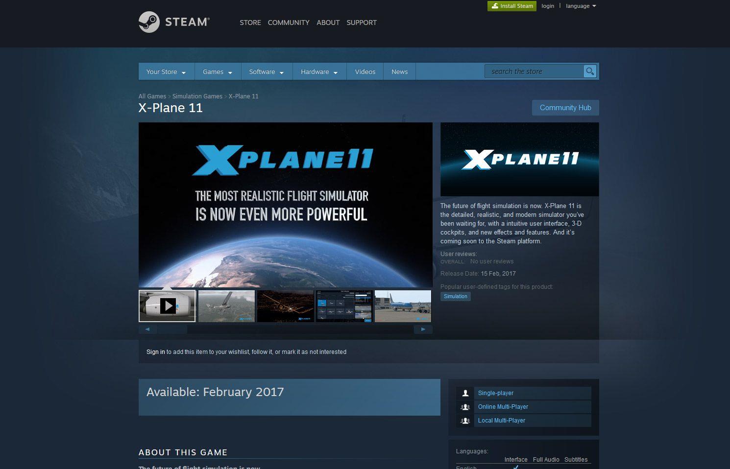 X-Plane 11 - Steam