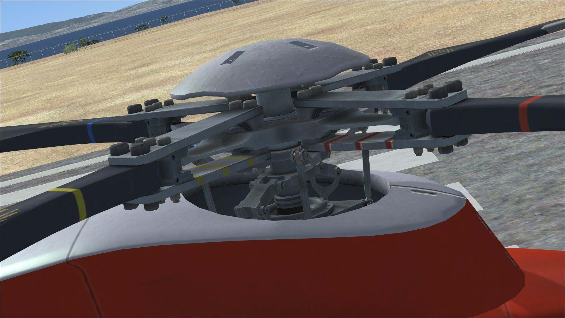 Cera Sim AS365 - main rotor