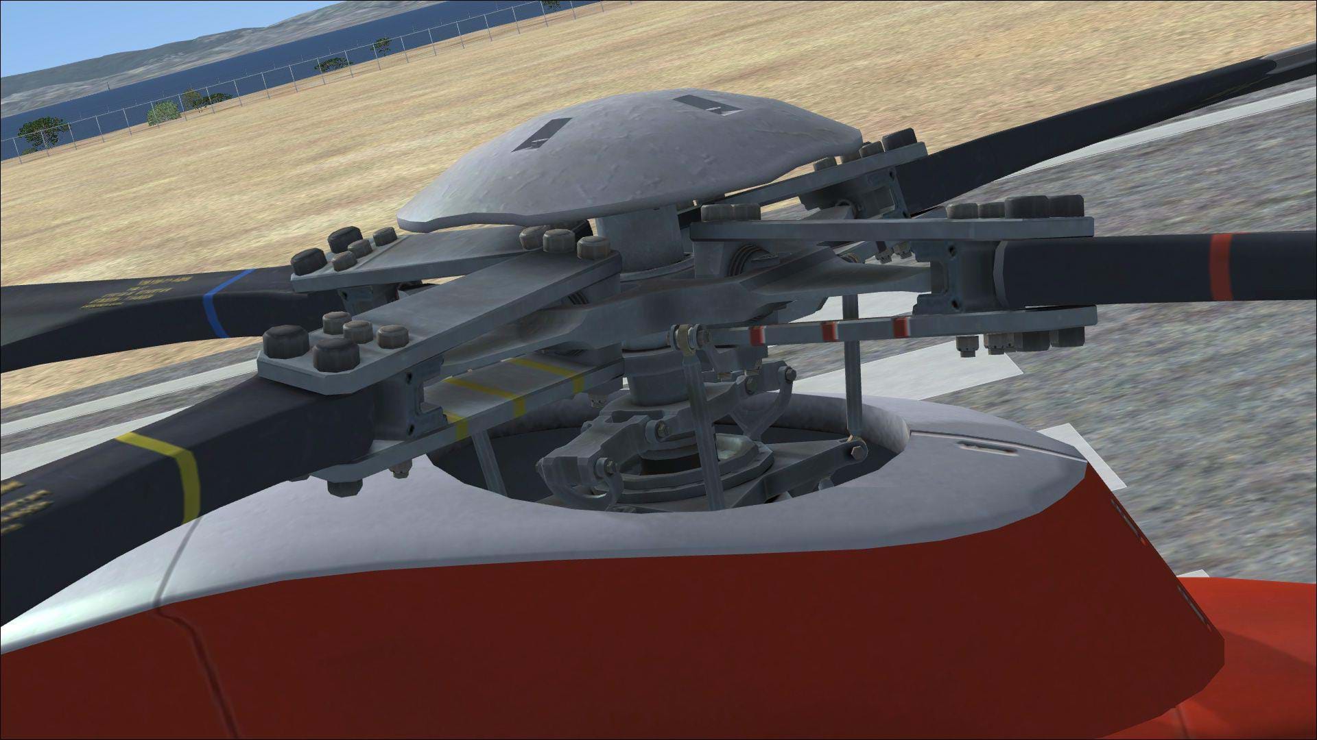 Cera Sim AS365 - main rotor