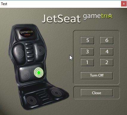 Gametrix KW-908 JetSeat Turbojet - pad test