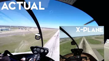 Video: a comparison between a real autorotation and an X-Plane autorotation