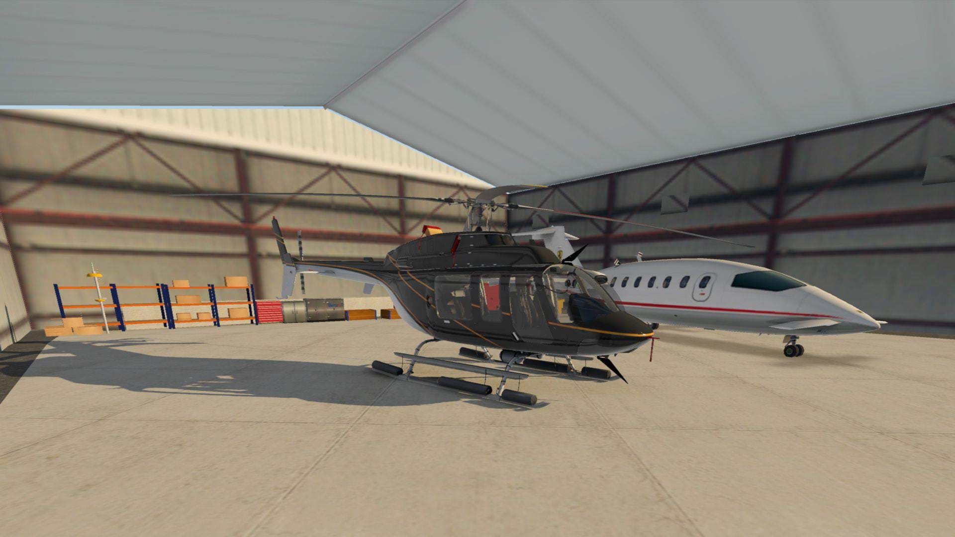 DreamFoil Creations Bell 407 for X-Plane 11 - hangar