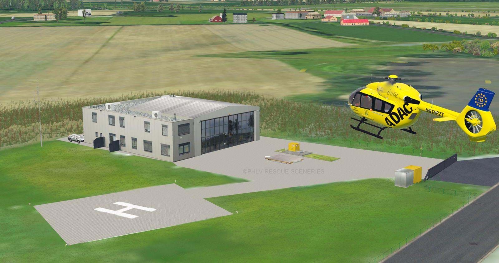 PHLV Rescue Sceneries, is developing helicopter scenery for X-Plane