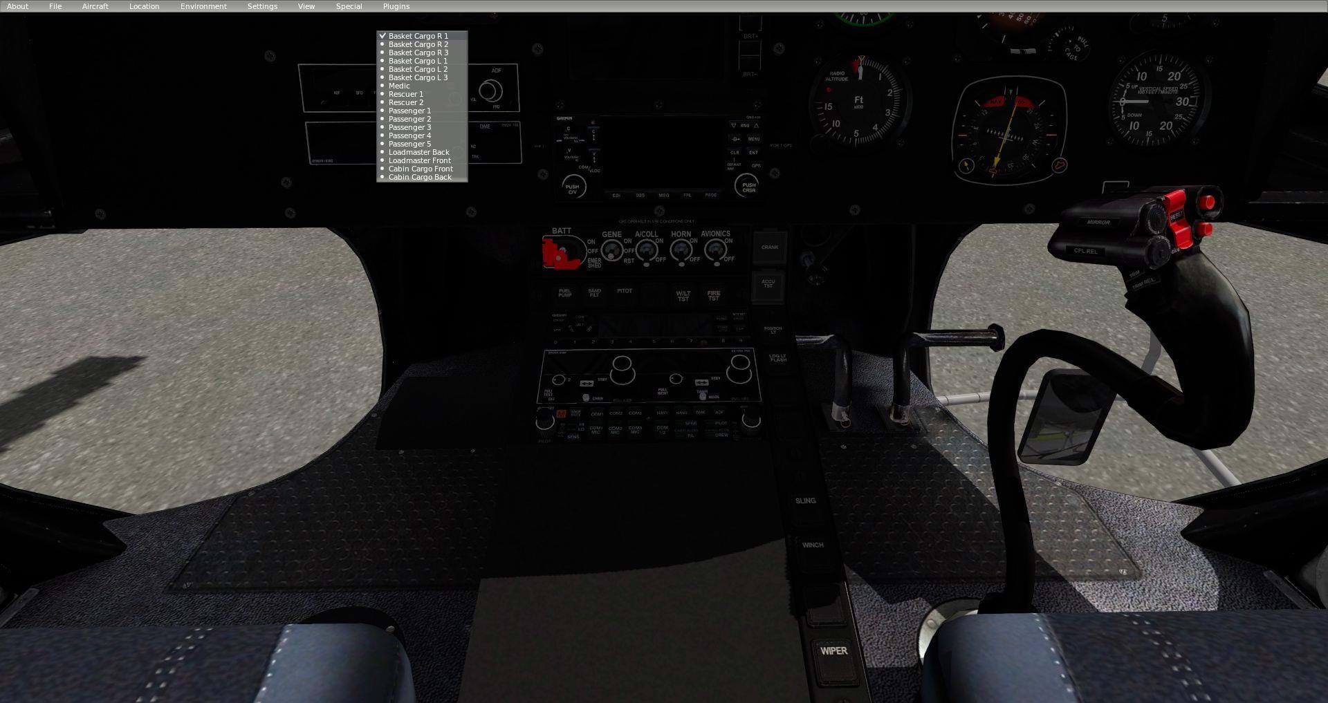 Swisscreations AS350 Expansion Pack -plugin menu - cargo