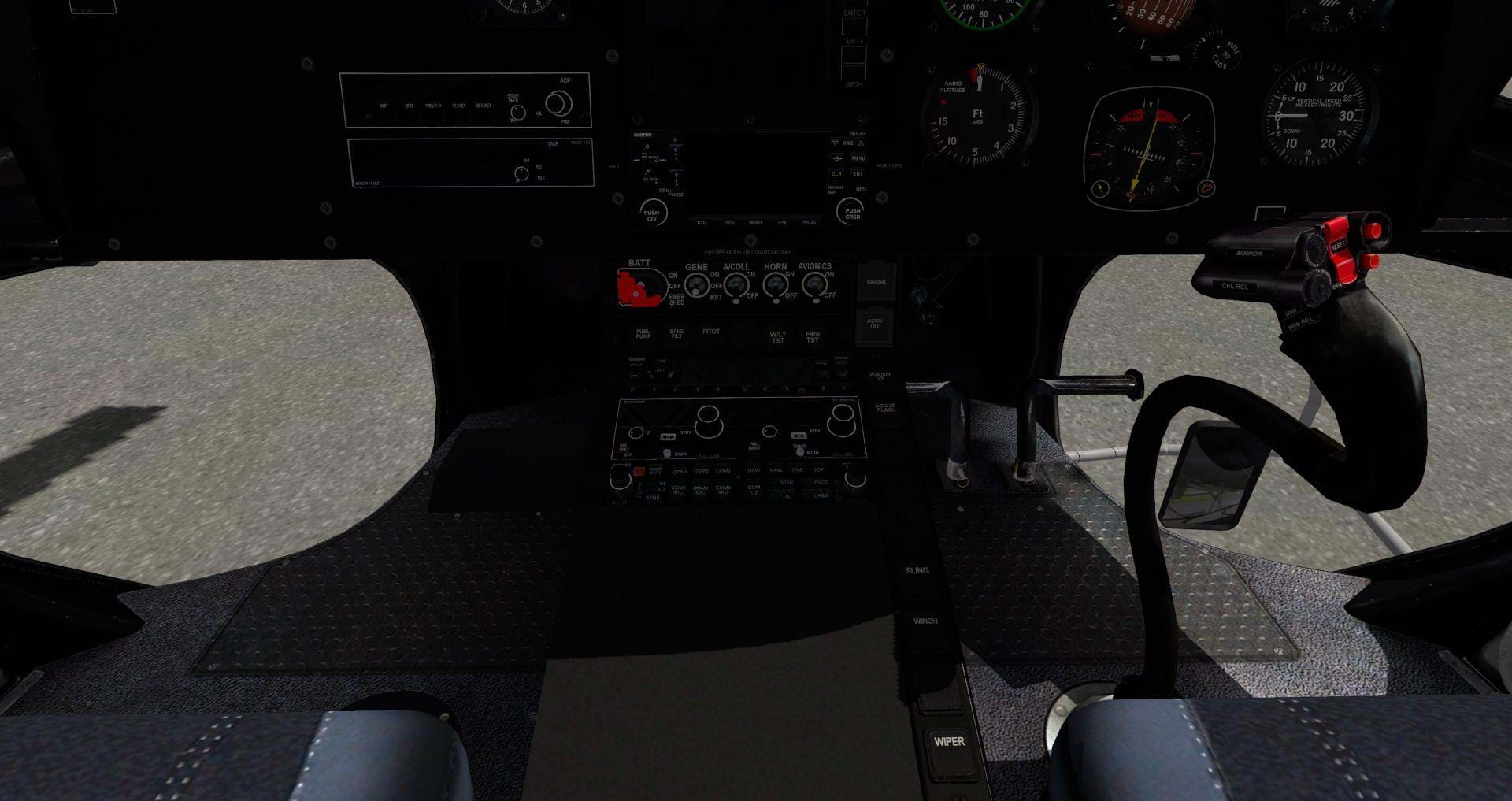 Swisscreations AS350 Expansion Pack - AS350B3e cockpit