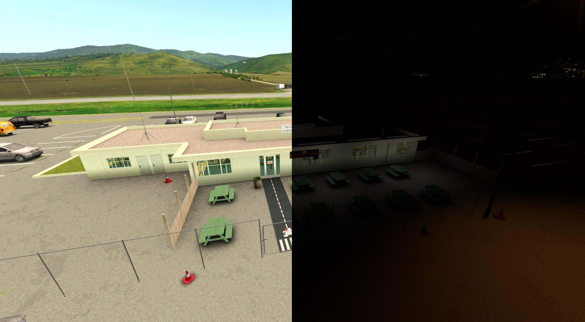 Half Moon Bay - KHAF for X-Plane - 3 zero cafe day and night