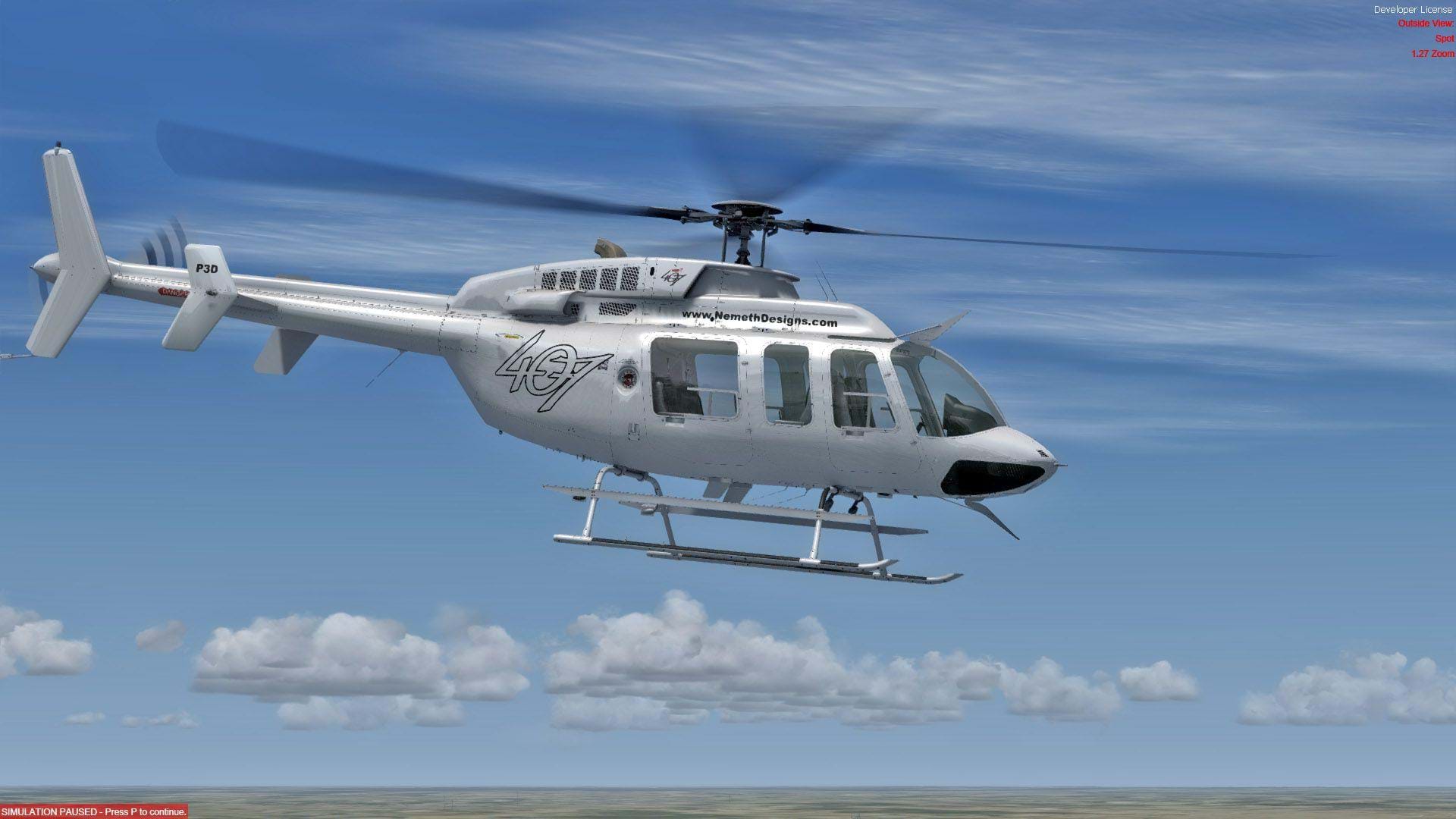 Nemeth Designs Bell 407 for P3D v4