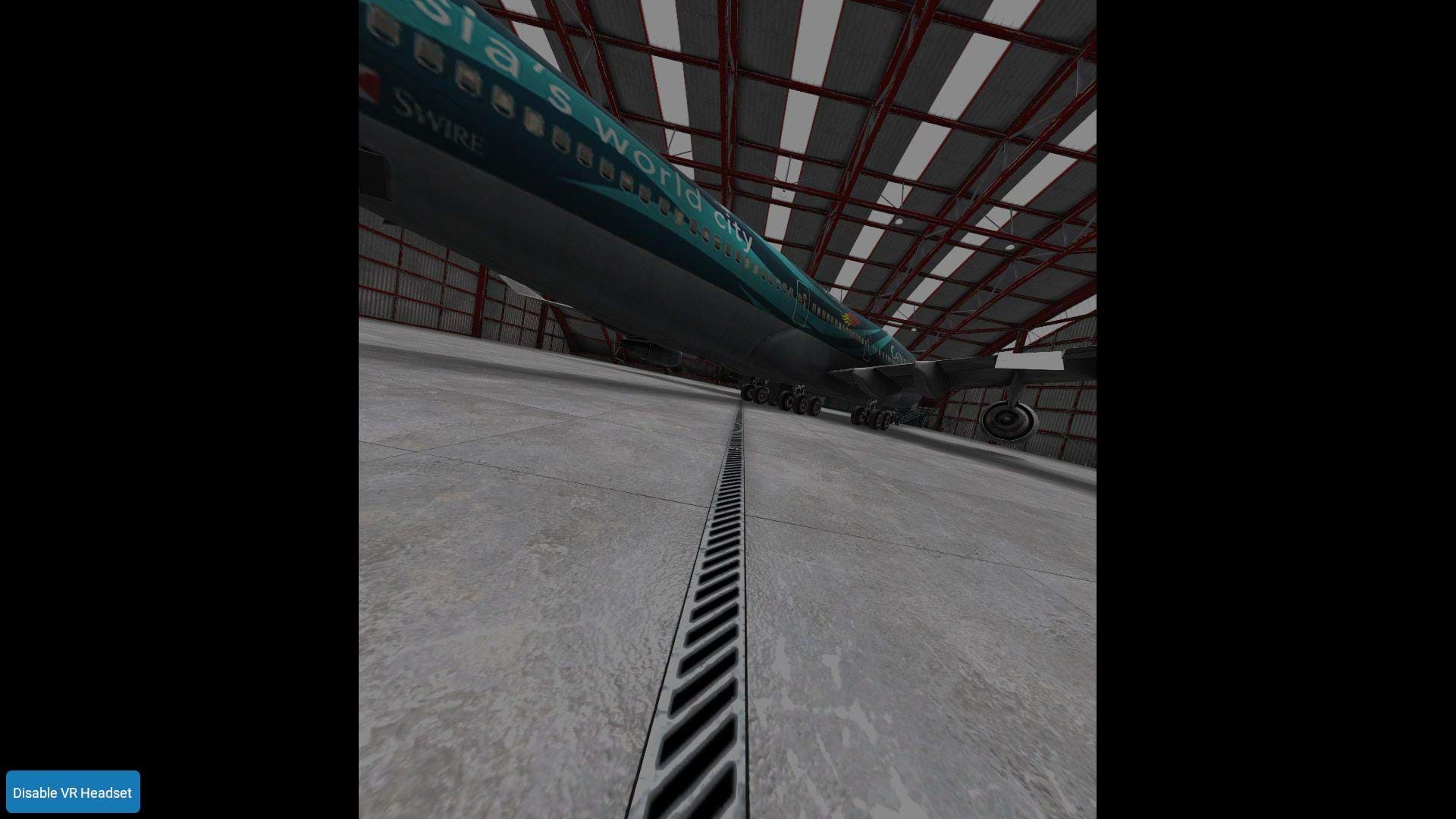 X-Plane 11.20 Native VR - virtual hangar