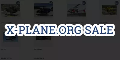 X-Plane.org with a 20%-50% off sale - helicopters included
