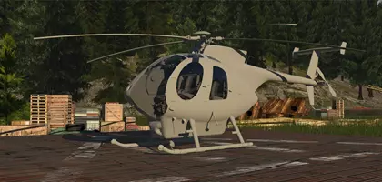 DreamFoil Creations shows renders of the upcoming MD-500 for X-Plane