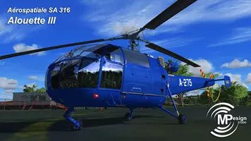 MP Design Studio is working on an Alouette III for P3D