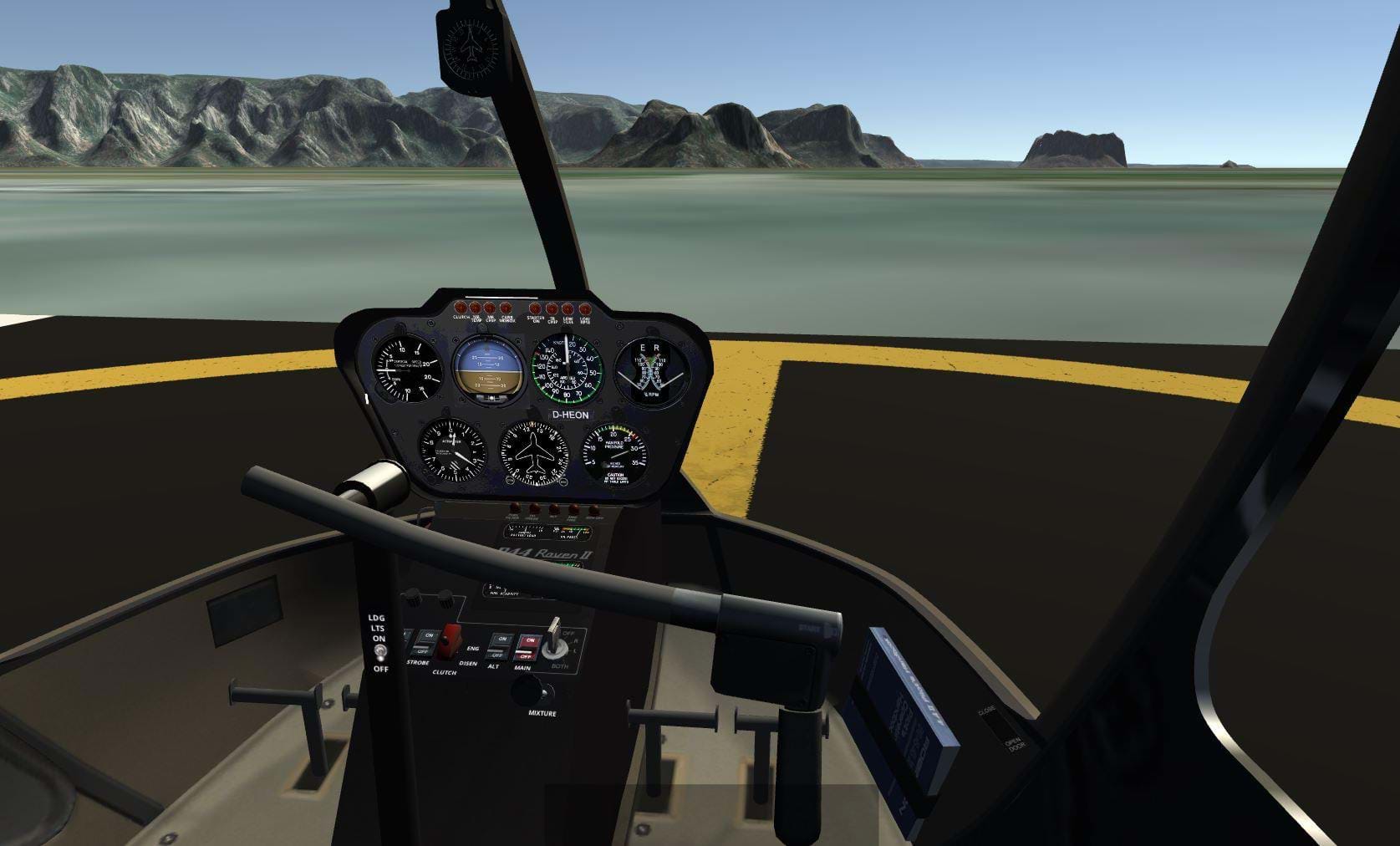 Airland - R22 cockpit