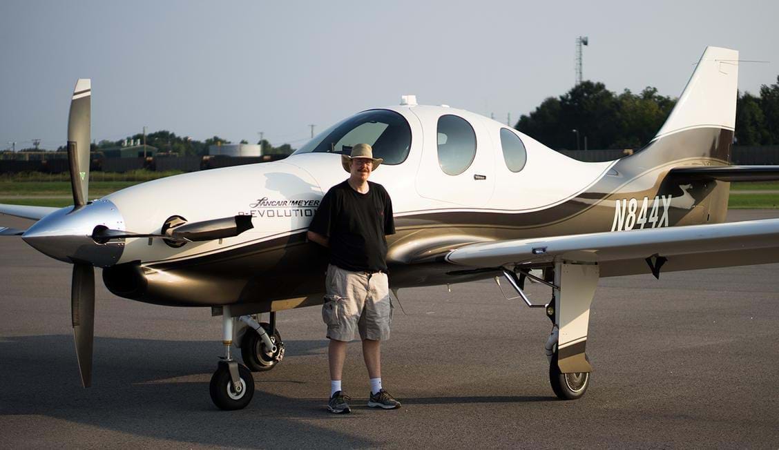 Austin Meyer and his aircraft N844X