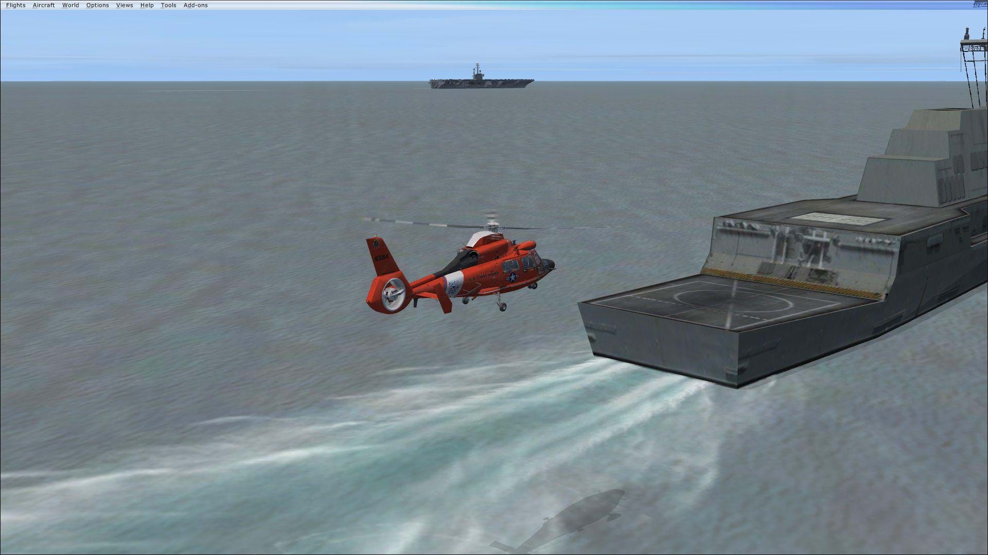Cera Sim AS365 - frigate landing