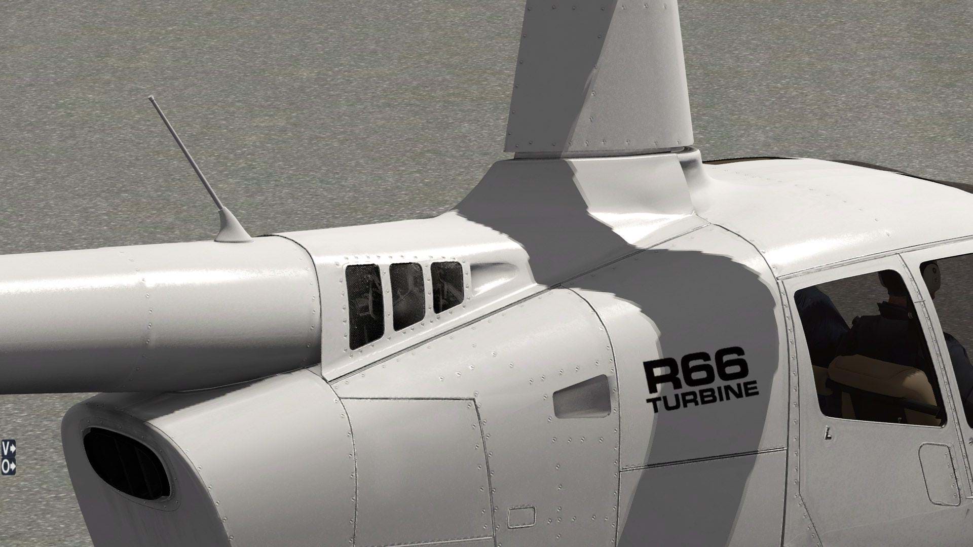 Alabeo R-66 for X-Plane - detail