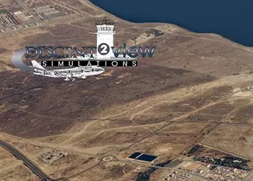 Descent2View and PILOT'S screenshots of LEAM - Almeria Airport for X-Plane