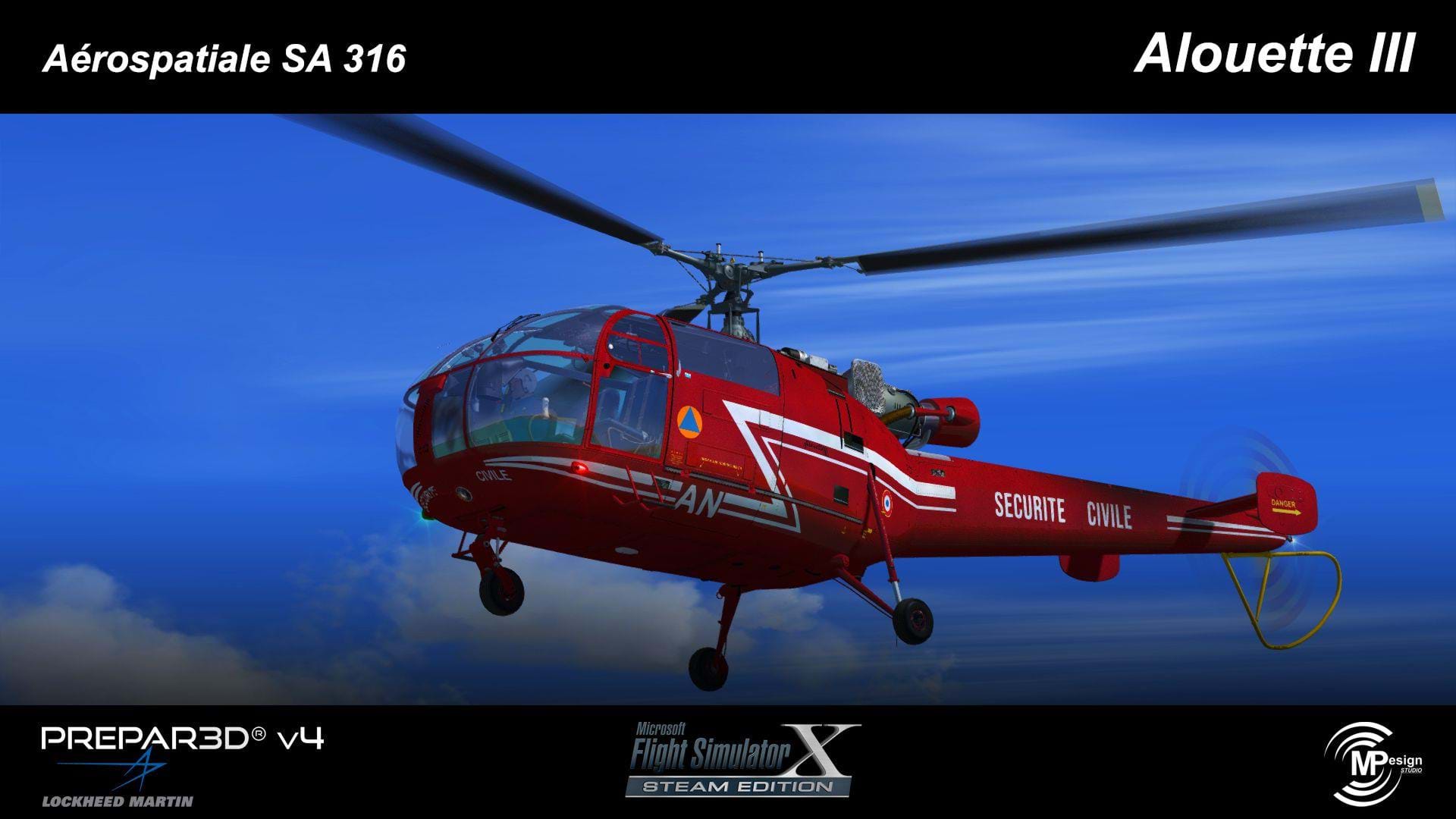 MP Design Studio released their Alouette III for FSX and P3D