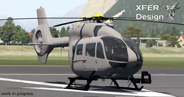 Check out the first (WIP) screenshots of the XFER Design H145 in X-Plane