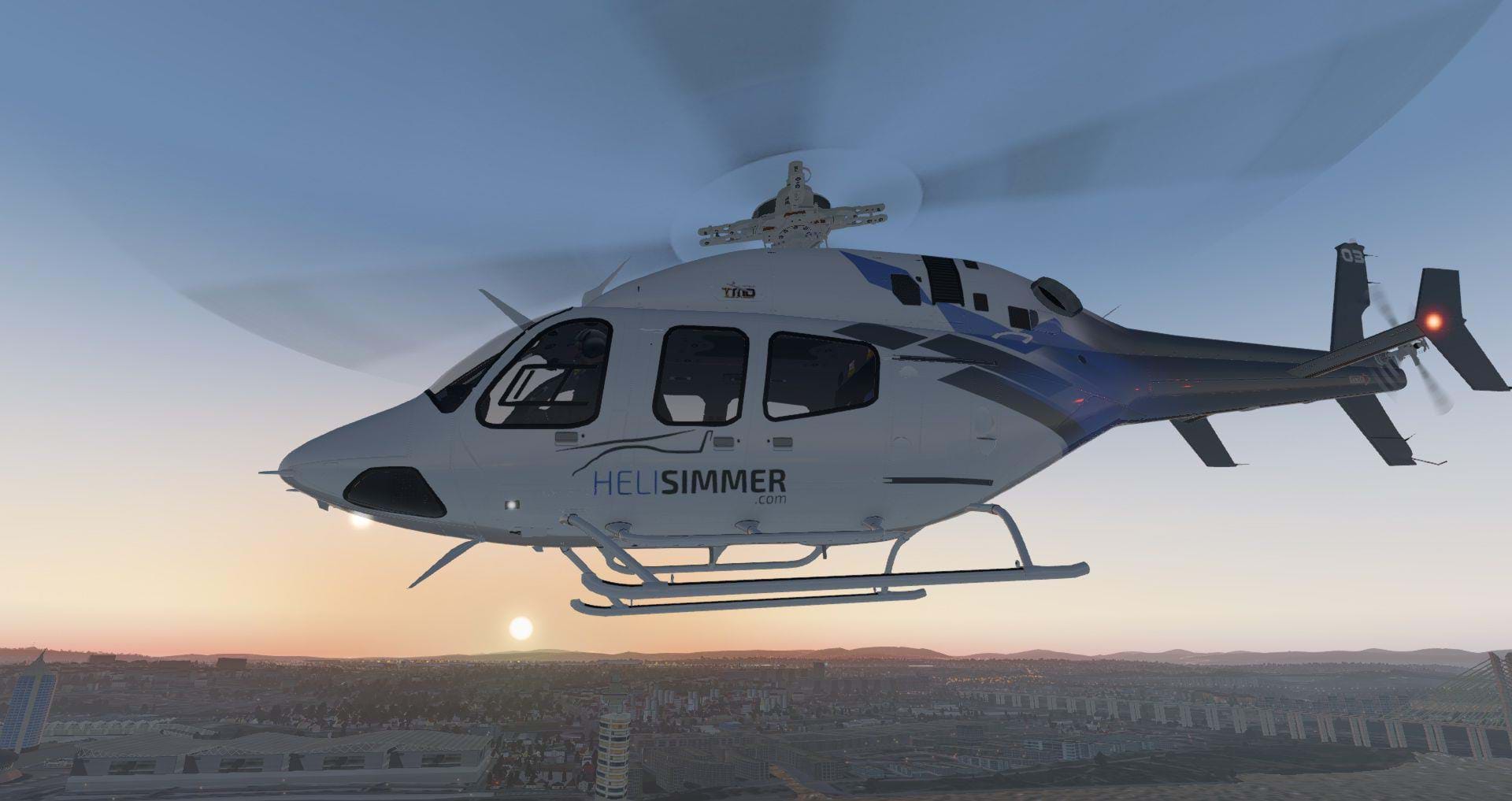 HeliSimmer repaint for the freeware Bell 429 for X-Plane