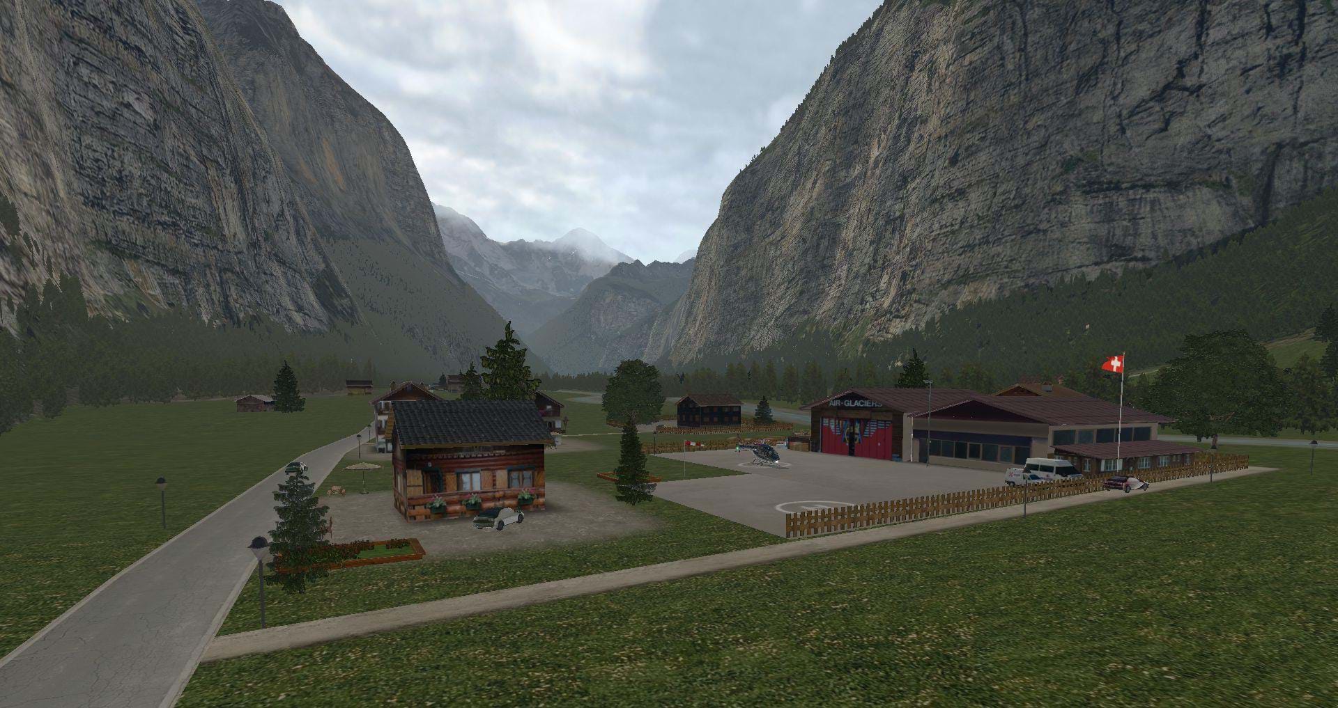 Frank Dainese and Fabio Bellini's Eiger Park 3D for X-Plane