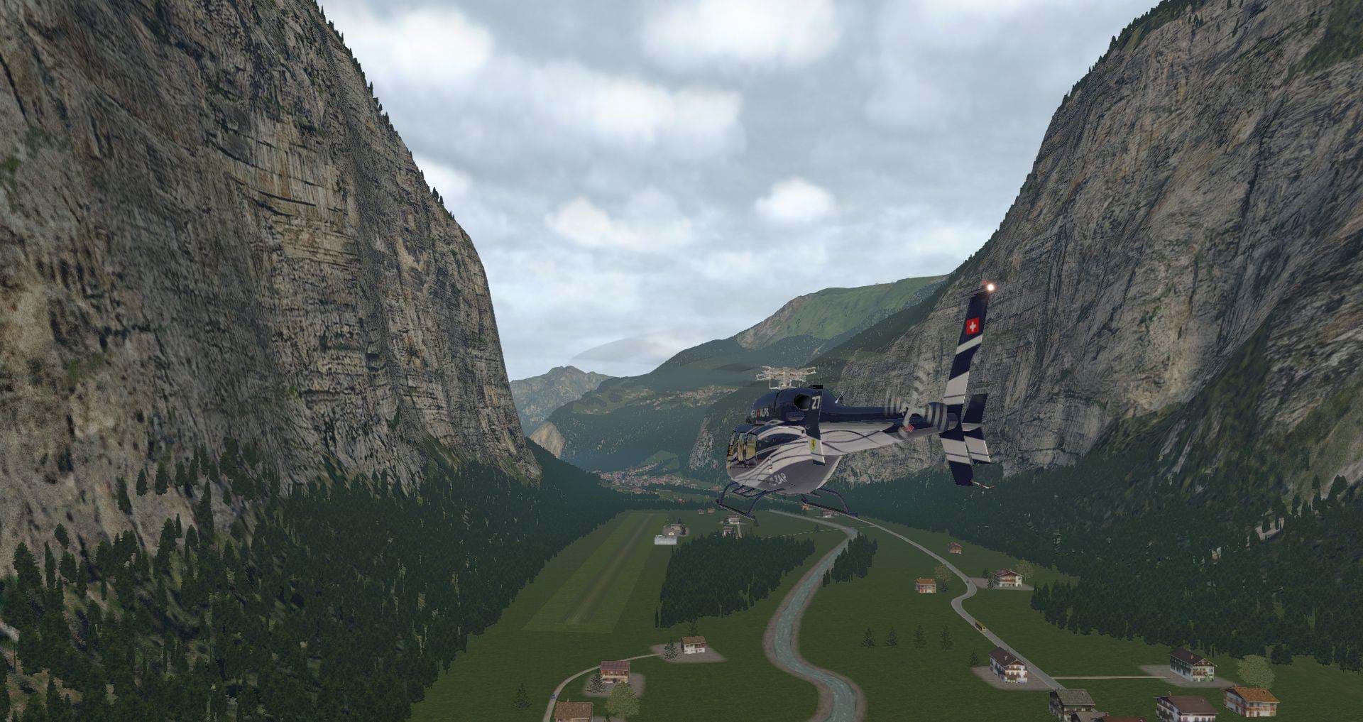 Frank Dainese and Fabio Bellini's Eiger Park 3D for X-Plane