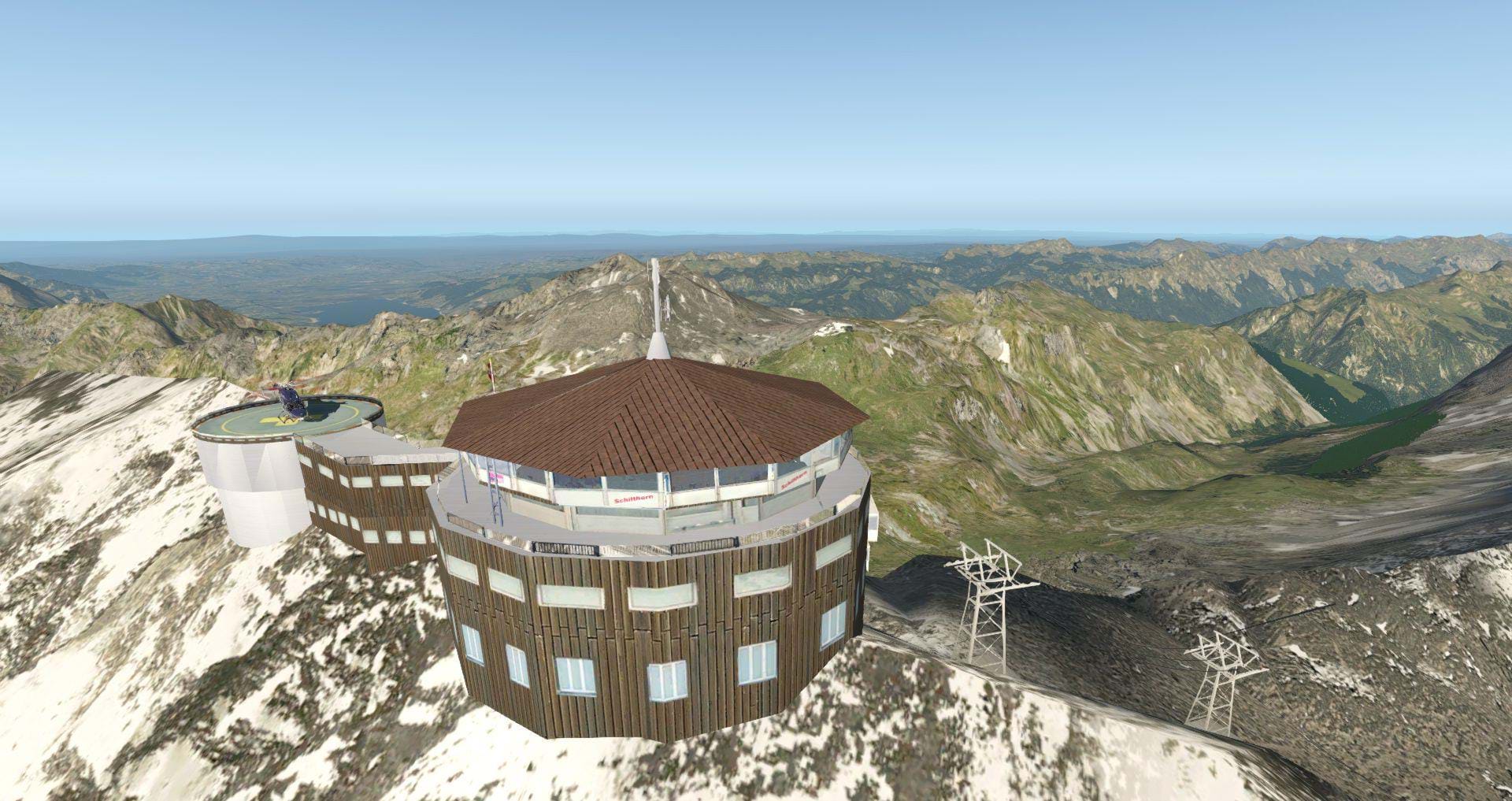 Frank Dainese and Fabio Bellini's Eiger Park 3D for X-Plane